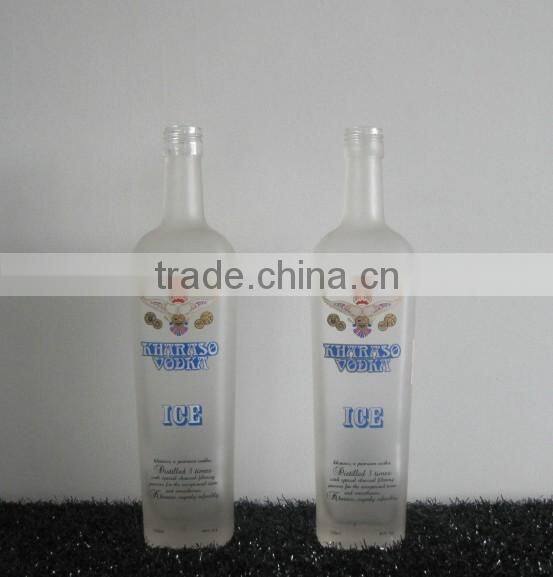 WHOLESALE SQUARE ALCOHOLIC GLASS BOTTLE WITH ALUMINIUM SCREW CAP
