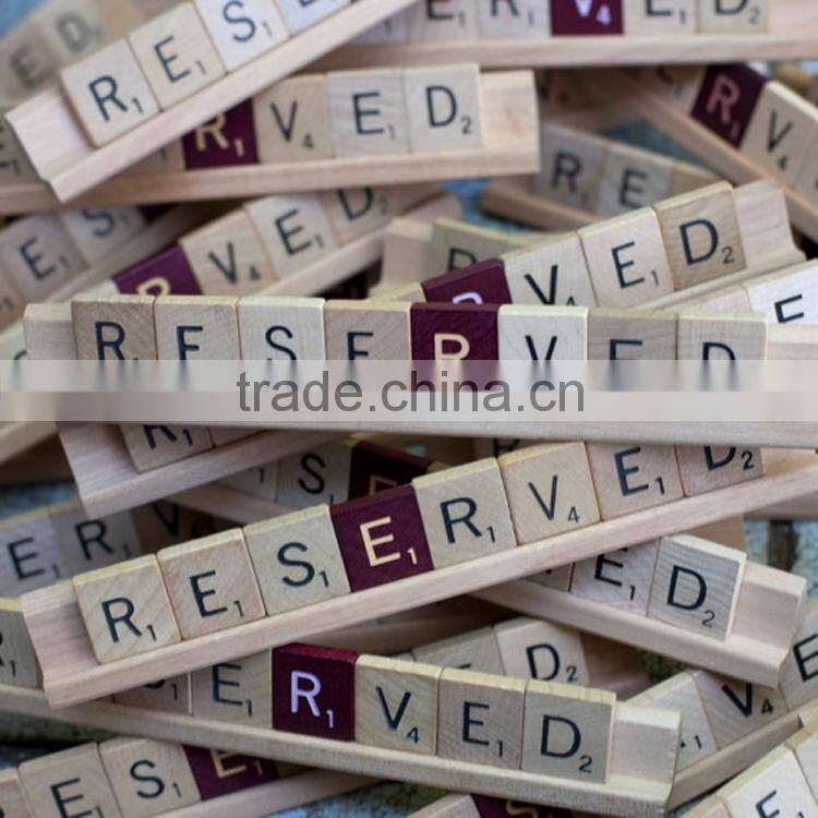 High Quality 100pcs Alphabet Letters Game Kids Educatiional Wooden Alphabet Number Letter