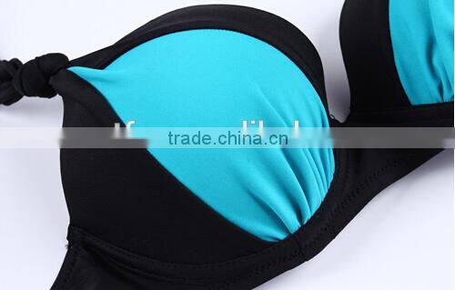 Fujian factory produce white bikini bra set
