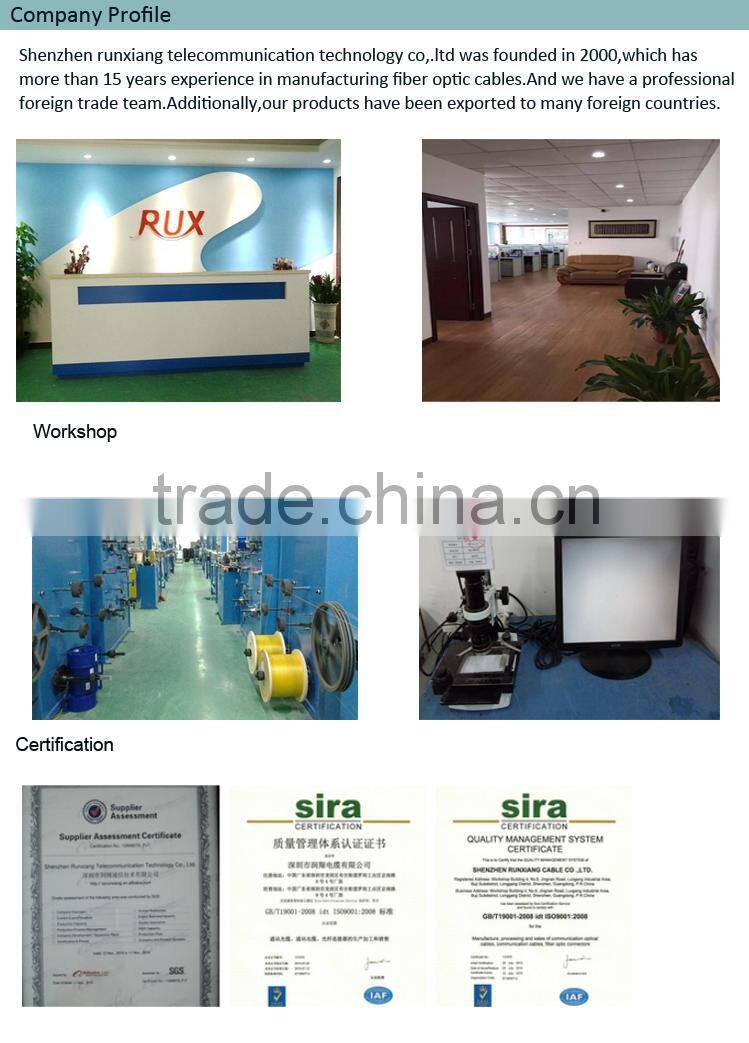 FRP strength member GJXFV drop fiber optic cable