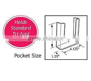 Acrylic Slotwall Mount Sign Frame / Hanging Sign holder