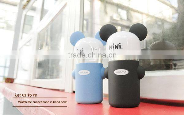 New Fancy funny ears glass sports water bottle