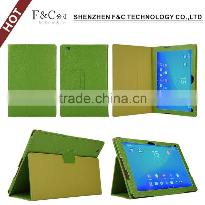 2015 high quality pu leather stand case for sony xperia z4 tablet