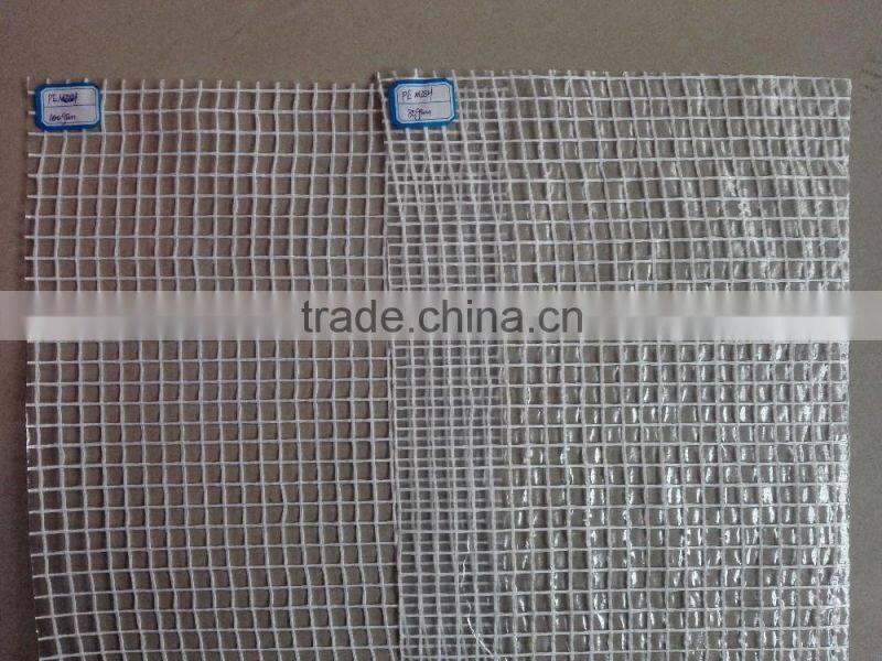 HDPE clear leno pe tarpaulin/film for scaffolding sheet with reinforced border