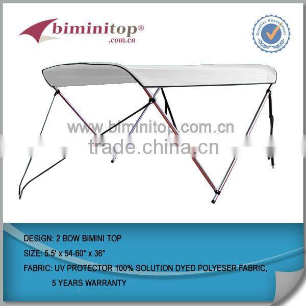 universial waterproof 2 bow boat tops for UV resistant