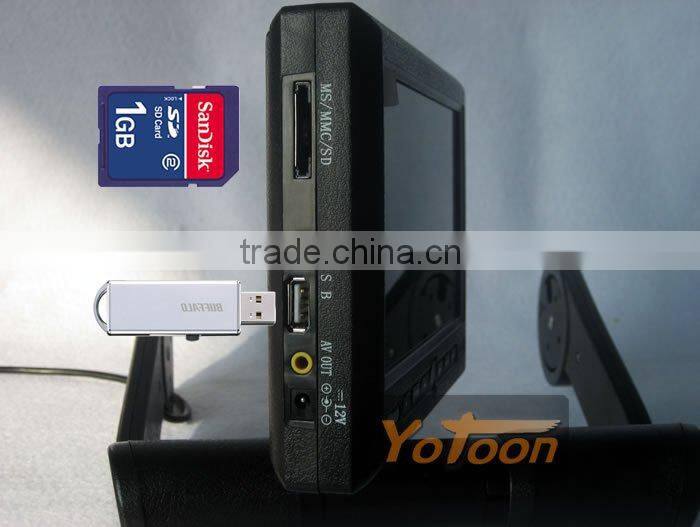 7'' Car Central Armrest DVD/MP4/MP3/SVCD/VCD/DVCD/CD/WMA/JPEG/NATIVE32/8 GAME