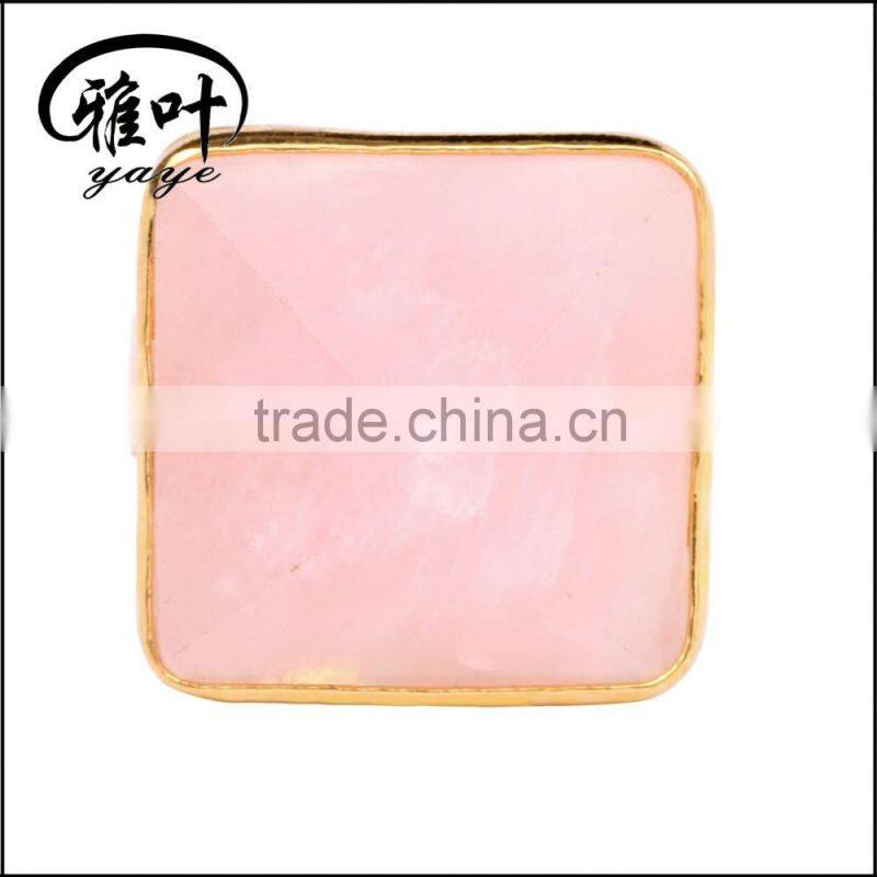 Wholesale gemstones ring diamond shape ring ceremeny gifts