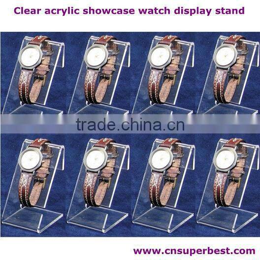 Clear acrylic showcase watch display stand