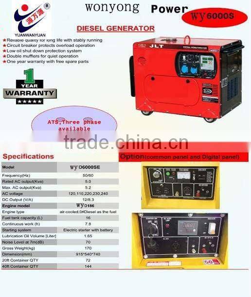 60HZ Cummins diesel container genset