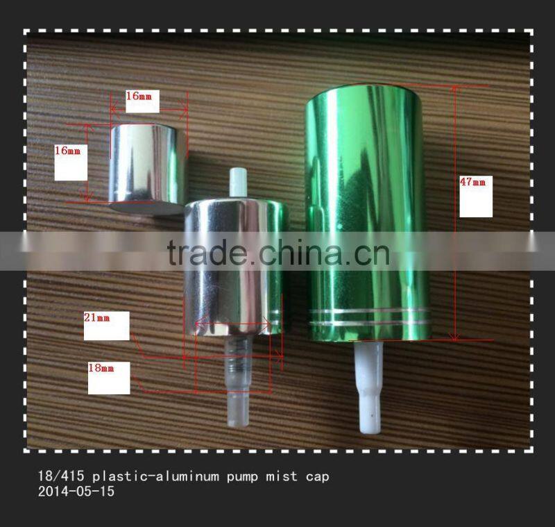 18mm plastic pump screw fine mist cap