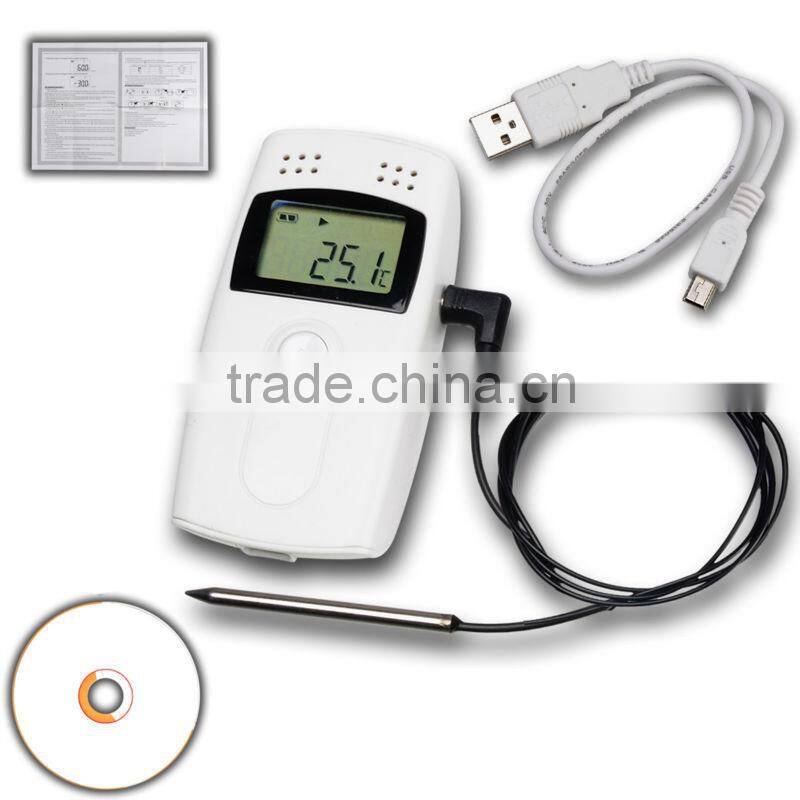 Internal External Sensor 99% RH Temperature Humidity Data logger Recorder