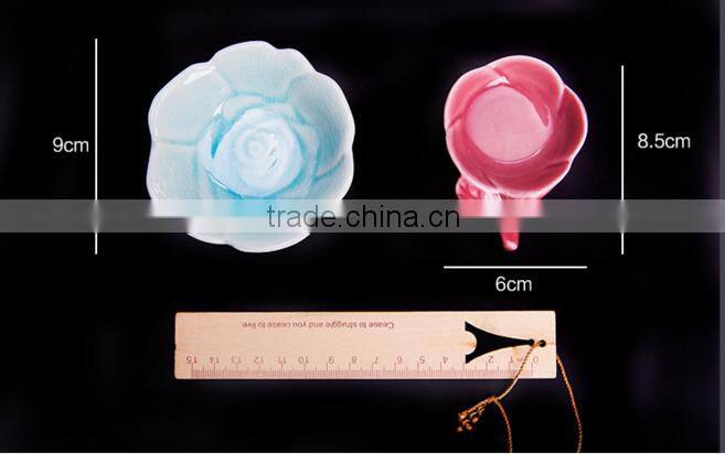 Rose Shape Ceramic Small Dishes HY167402