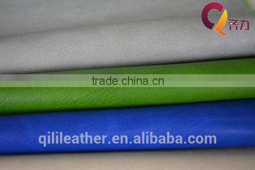 QILI 2014 high tearing strength PU leather for Shoes upper QL-58