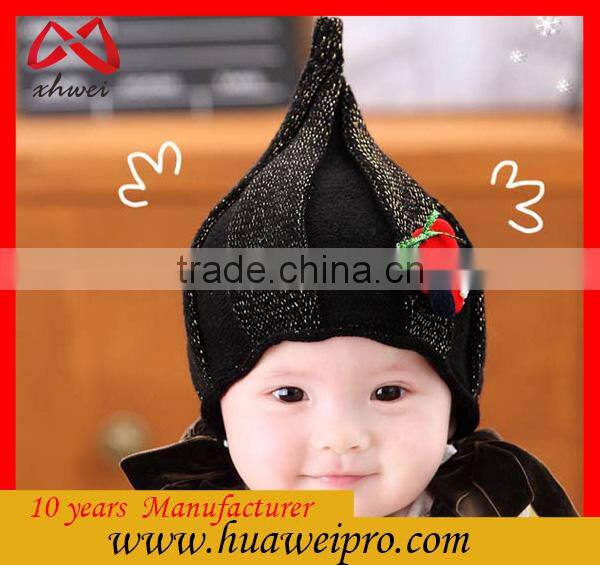 Guangdong manufature knitting wool for babies oem kids knit cap and children's hats