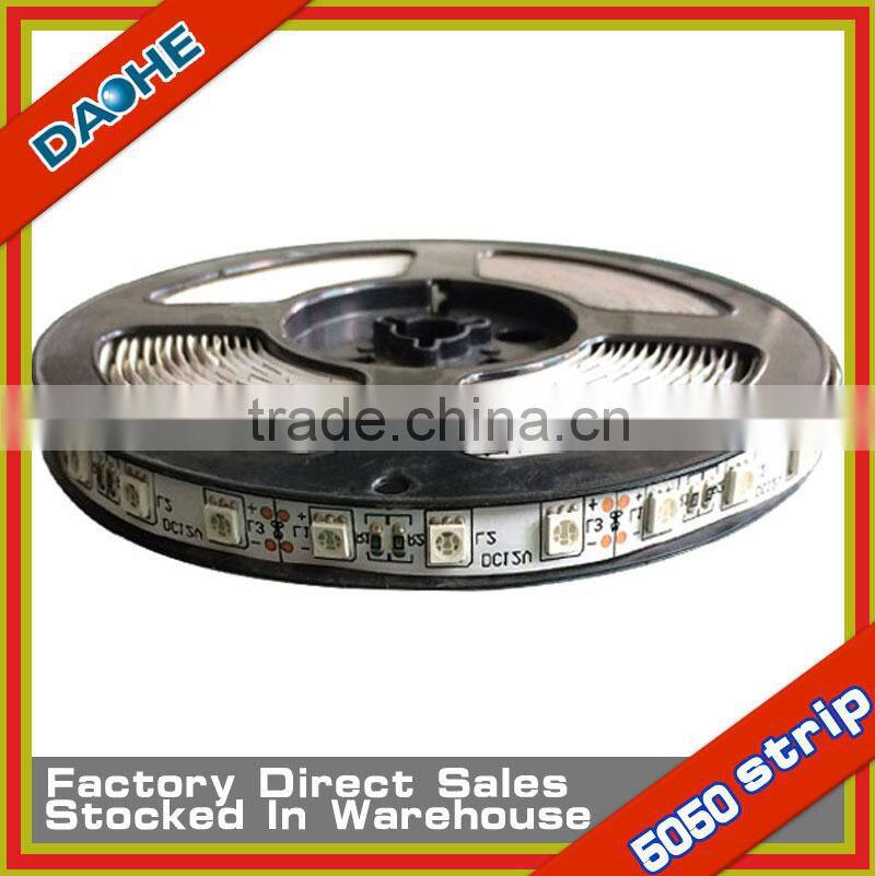 5 Meter White Green No-waterproof 5050 SMD 60LED/M 14.4W/M Super Bright LED Flexible Strip Light New