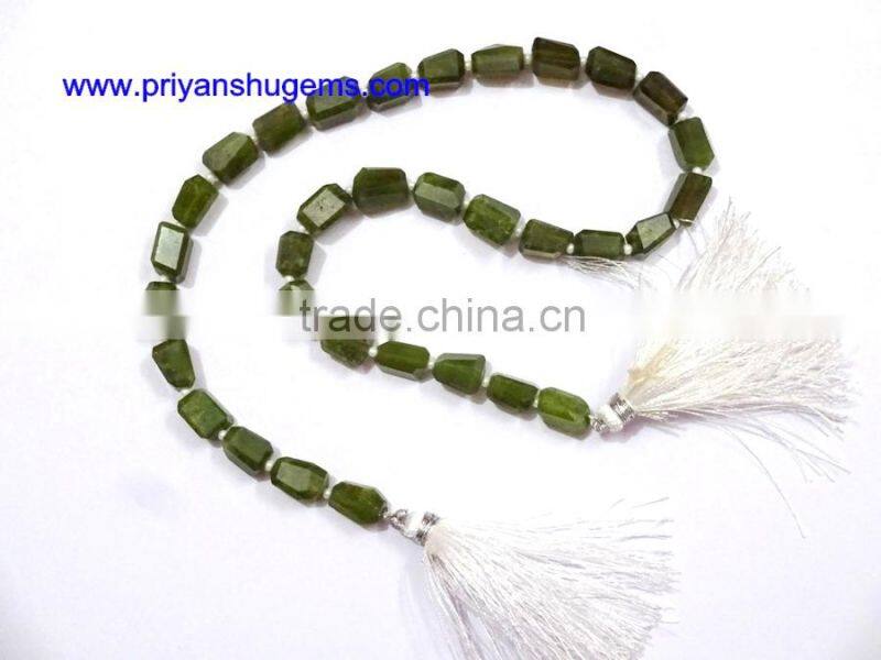 Manual gem bead chain vessonite surface roll