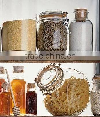wholesale airtight storage glass jar for nuts chips sugar