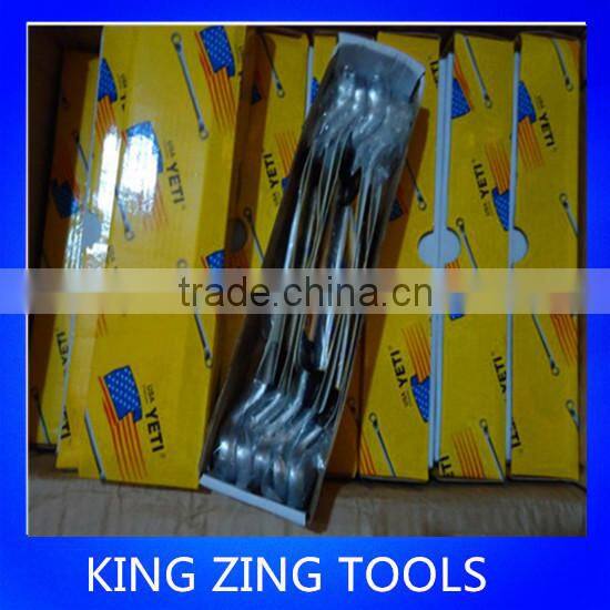8Pcs Double Offset Ring wrench Set(CR-V/45# Carbon Steel)