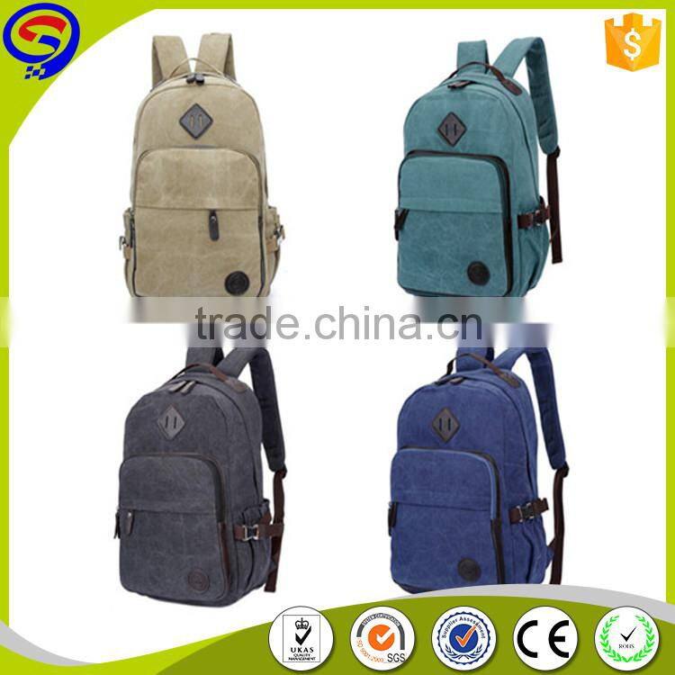 Competitive price Top Quality college canvas fashionable backpack