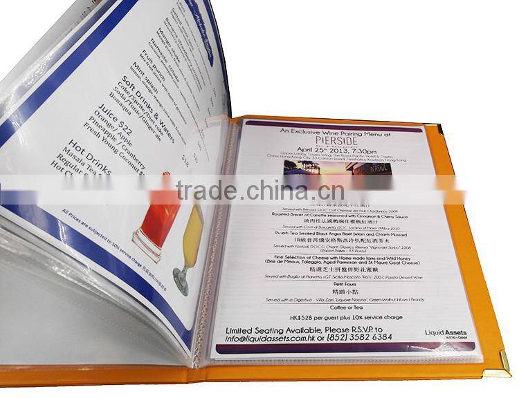 Kensington PU leather menu covers /PU leather menu covers /menu card holder