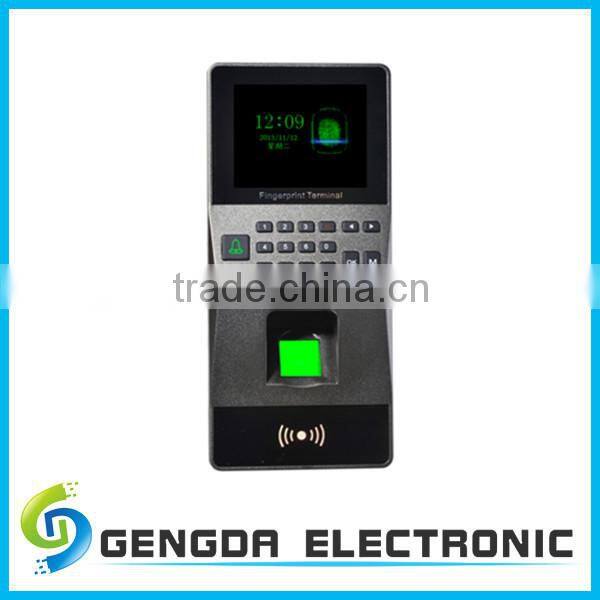 RS485 TCP/IP Output Attendance Time Card Recorder with Fingerprint and Multi-language LCD Display