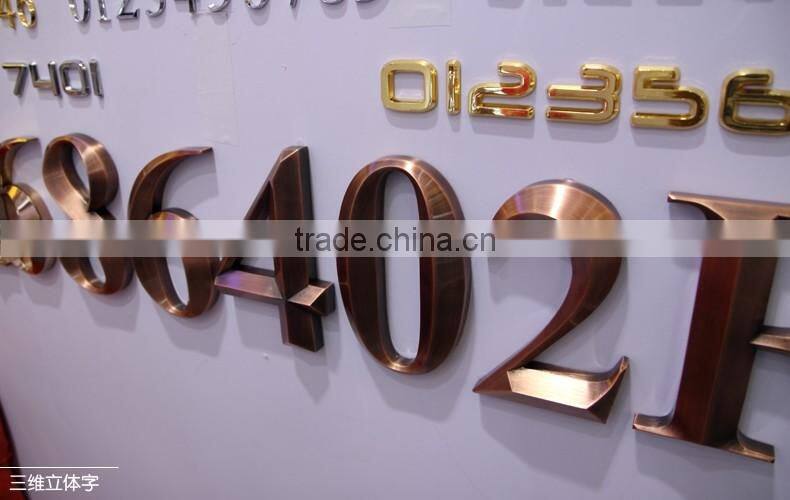 Decorative Metal Logo / brand designer handbags logo Type custom