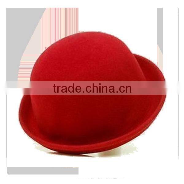 Fall or winter Wool Felt Bowler Hat On Sale