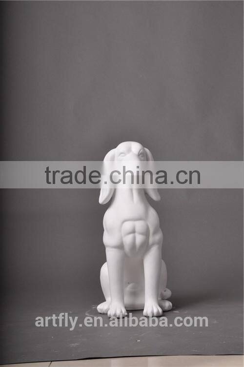 fiberglass dog statue display, dog mannequin