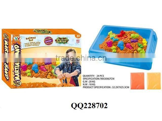 500G Kids DIY magic sand with 1pcs sand tray+5pcs sand mold,kids toys sand, magic toy sand