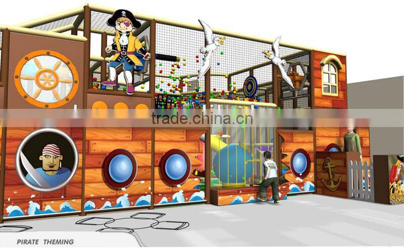 Cheer Amusement children Themed Ocean And Pirate indoor playground