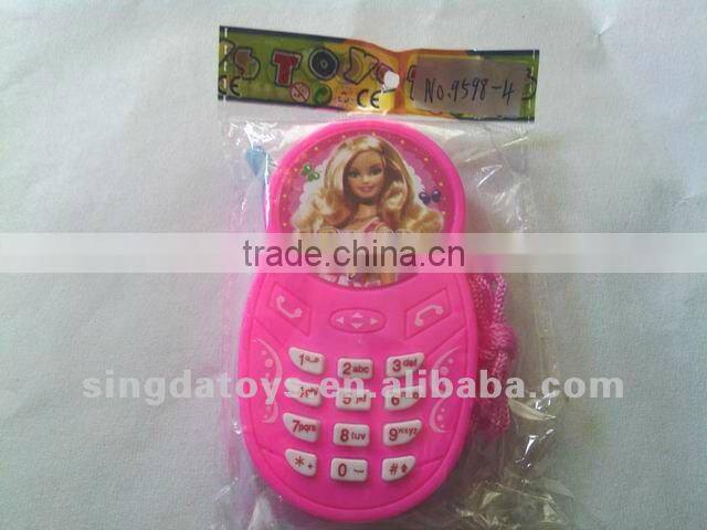 Pink with a beauty girl picture mobile phone