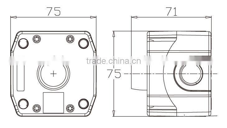 IP65 Waterproof 1 Hole Push Button Switch Control Station Box
