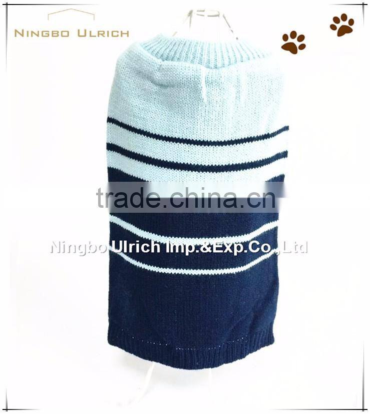M67 hot sale acrylic knitted navy striped pet sweater