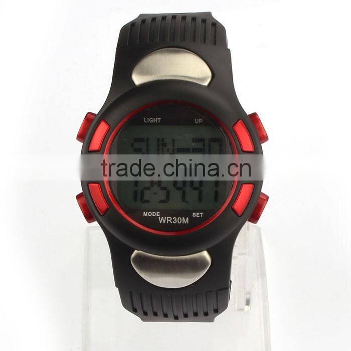 2015 Men Women Sports GYM Running Hunting Digital Watch Fitness 3D Pedometer Calories Counter Pulse Heart Rate Monitor