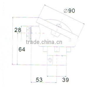 Type K PT100 temperature sensor head A