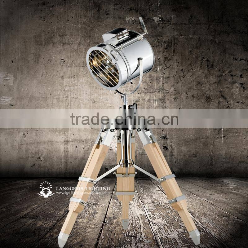 HOT selling lightings modern wood & Iron table lamps & bedside desk lamp & standing tripod table lamp T008(A30) NEW