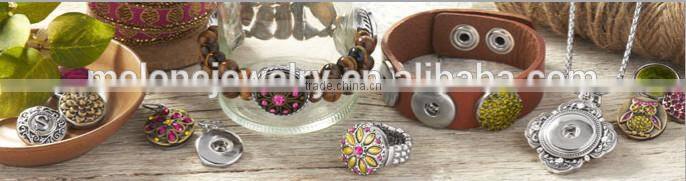 2015 Hot Fashion Detachable DIY Snap Button Jewelry Red Crystal Czech Snap on Jewelry