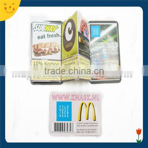 Custom printing advertising folding magnetic phone book