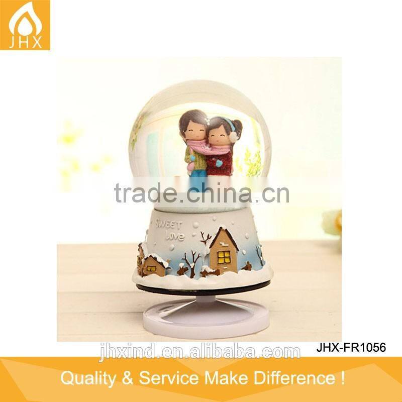 Custom Resin Pink Angel Snow Crystal Ball