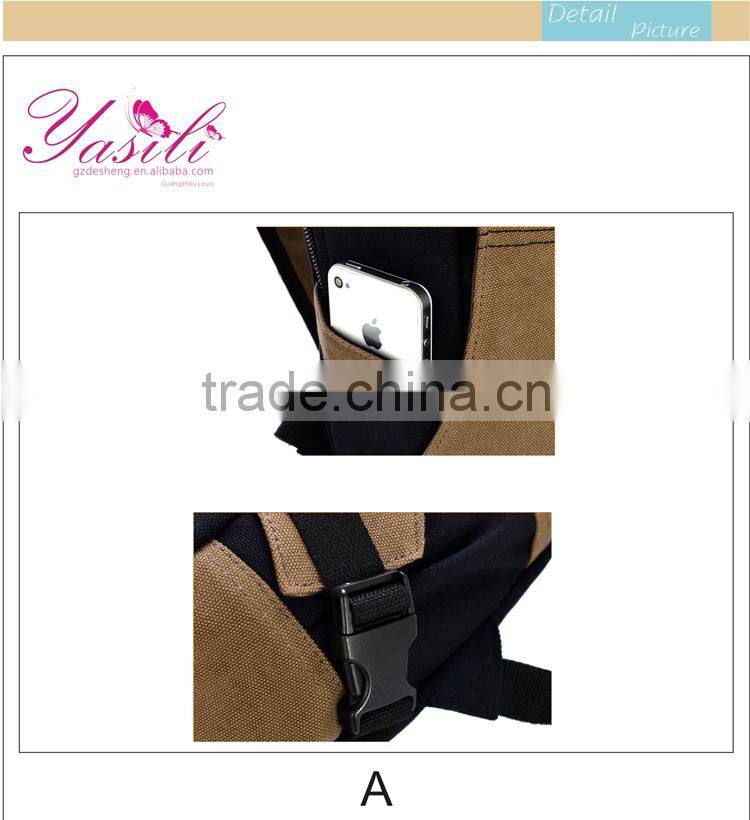 2014 multiple color waxed canvas backpack, icarly school backpack in Guangzhou