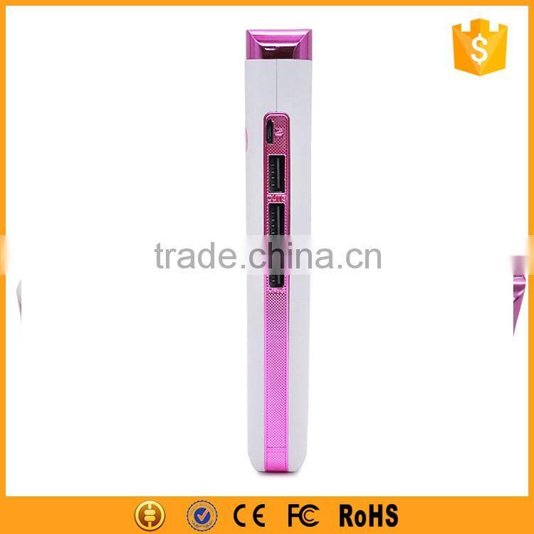 Portable 3 usb output 10000mah bank power for cell phone