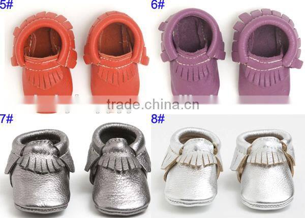 new style leather baby moccasins shoes