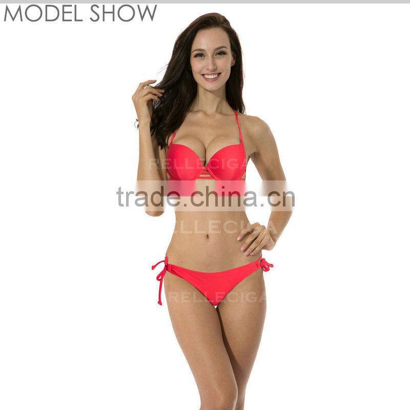 RELLECIGA 2016 Watermelon Red Push-up Halter Bikini