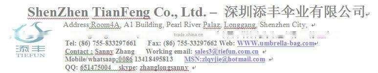 hot selling auto plastic with paraso shape handle umbrella