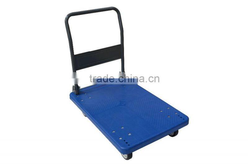 Low price! Plastic flatbed trailer PH300P, with TPR WHEEL