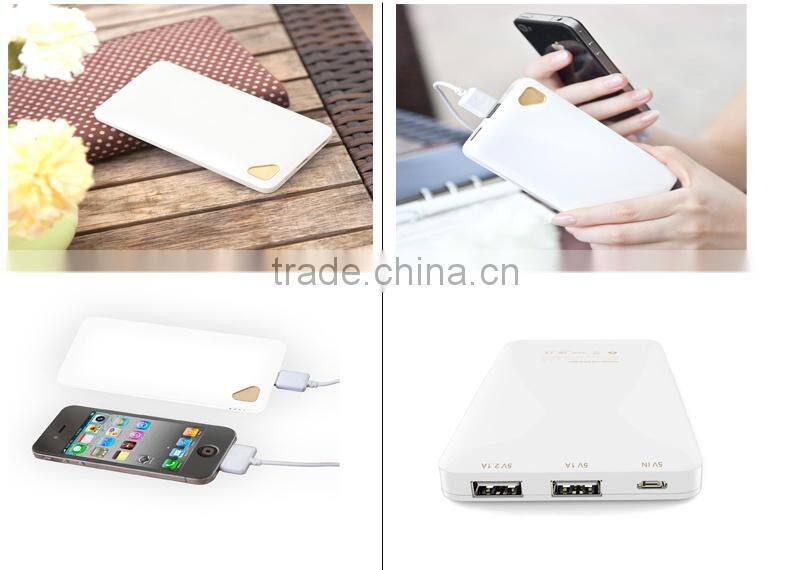 Output DC 5V/2.1A power bank 4500mah battery power bank in stock