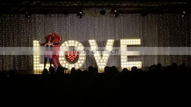 Party decorative metal vintage letter light