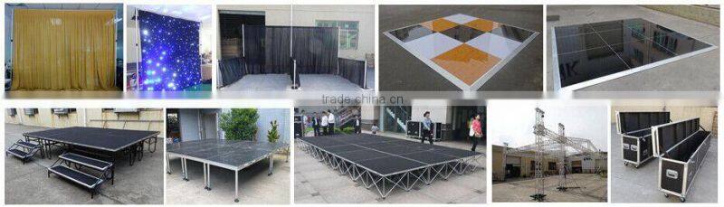 instal moving aluminum install portable stage riser
