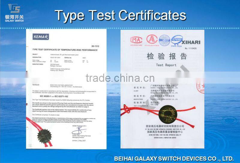 22kV High Voltage Compact SF6 Gas-Insulated Switchgear, RMU