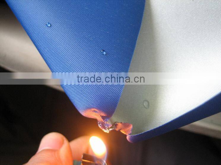 600D PVC PU coated fabric waterproof Flame Retardant bag luggage fabric oxford polester fabric
